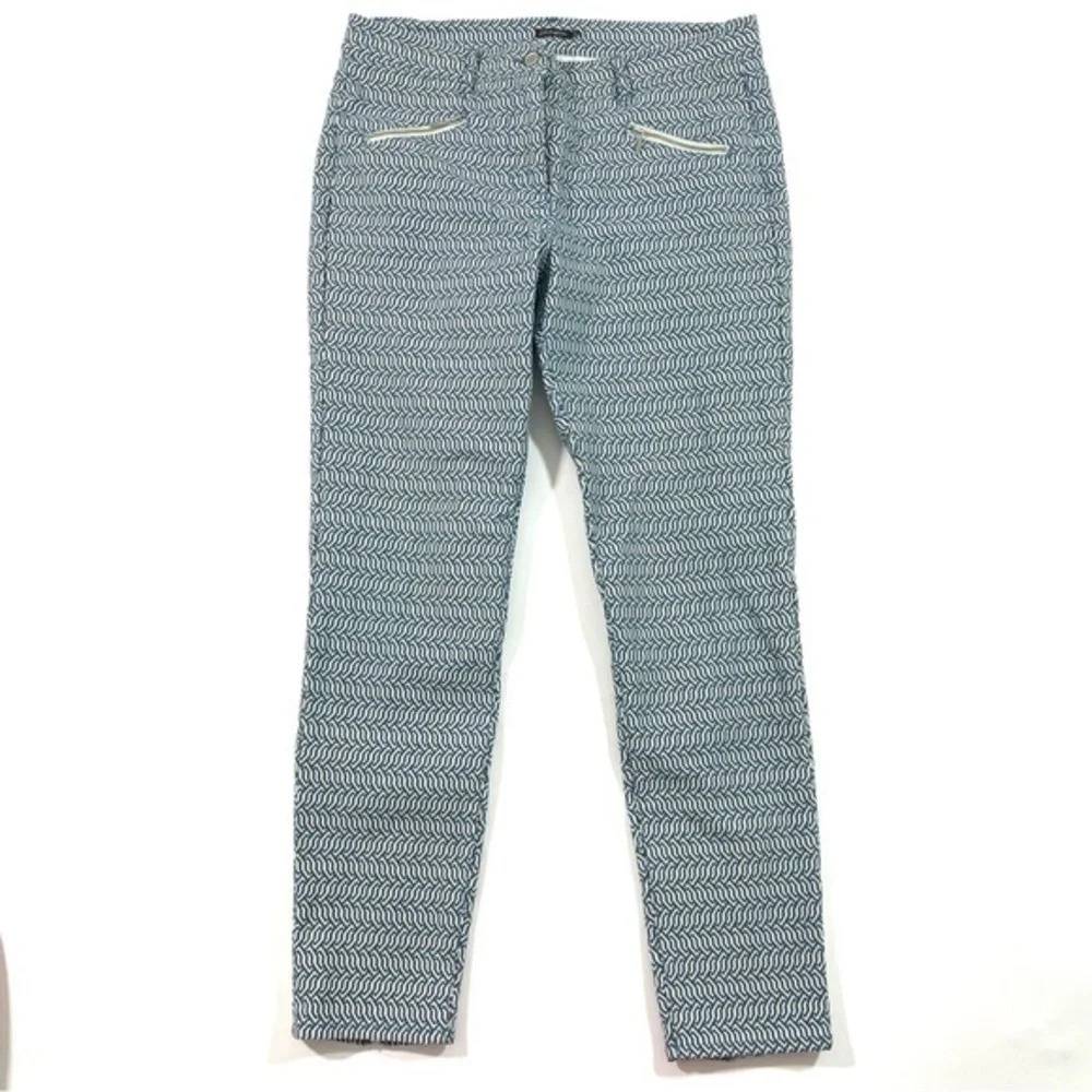 J McLaughlin Baxter Skinny Jeans Aegean Link Print